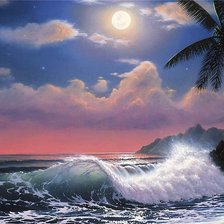 Схема вышивки «море»