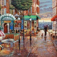 Схема вышивки «городок»