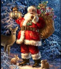 Схема вышивки «Дед Мороз»