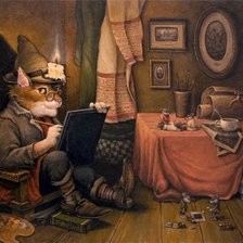 Схема вышивки «Домовой»