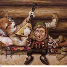 Схема вышивки «Домовой»