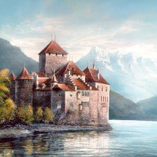 Схема вышивки «старинный замок»