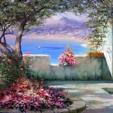 Схема вышивки «пейзаж»