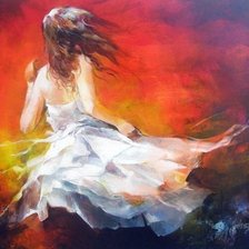 Схема вышивки «девушка»