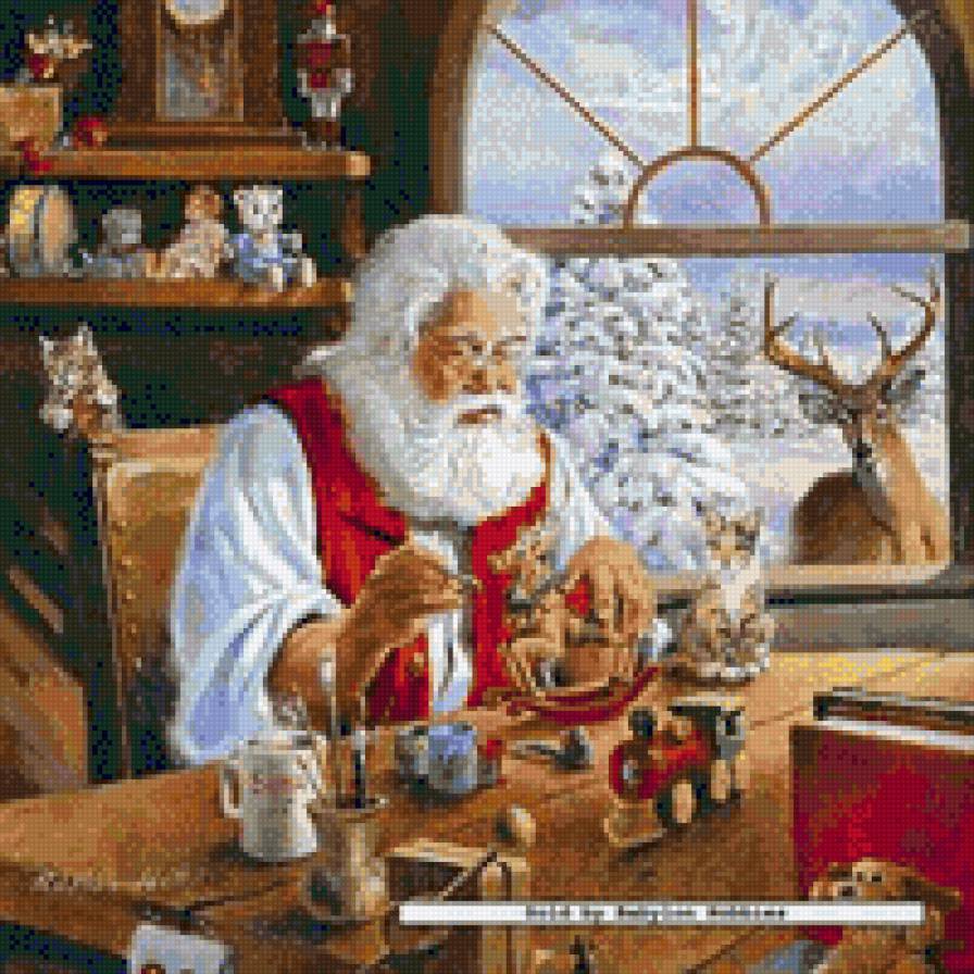 Санта - санта, новый год, зима - предпросмотр