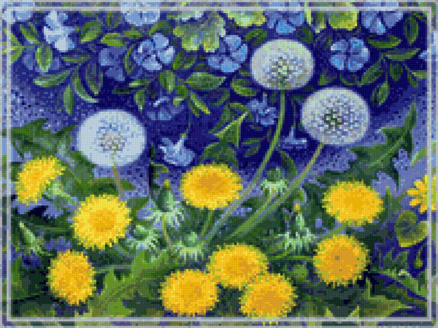 одуванчики - цветы, весна, одуванчики - предпросмотр