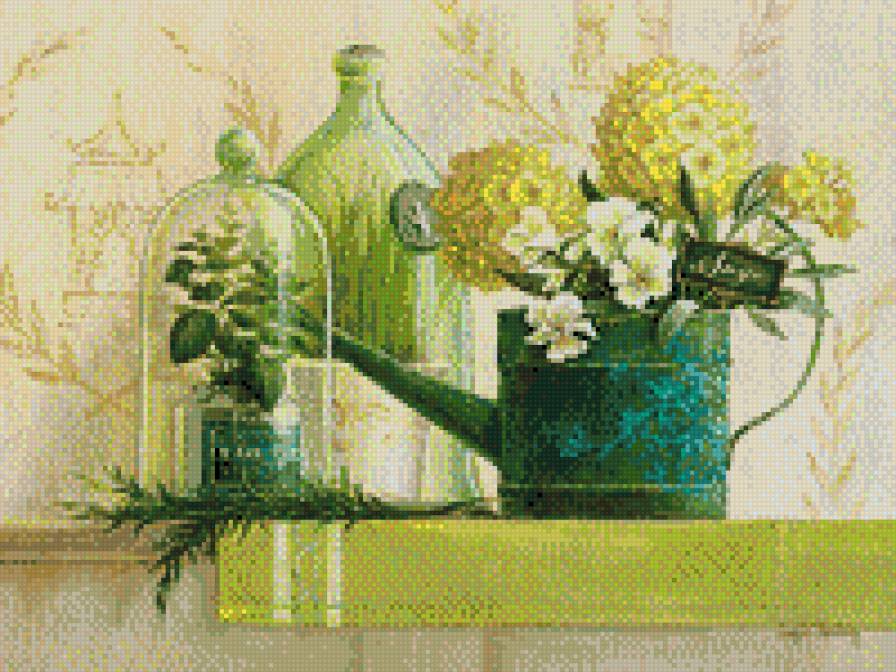 натюрморт с цветочком - предпросмотр