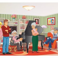 Схема вышивки «в кругу семьи»