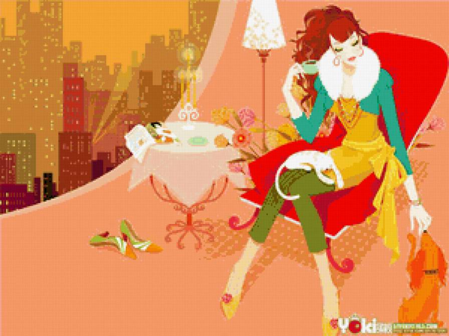 гламурненько - уют, дом, девушка - предпросмотр