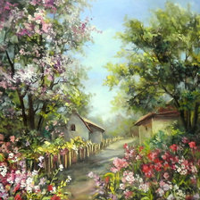 Схема вышивки «сады цветут»