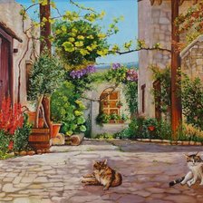 уютный двор