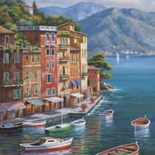 Схема вышивки «море»