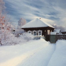 Схема вышивки «зима»