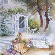 уютный дворик