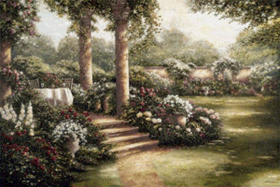 в саду - предпросмотр