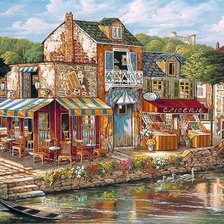 Схема вышивки «кафе»