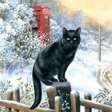 Схема вышивки «вышел на охоту»