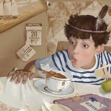 Схема вышивки «будущий моряк»