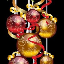 Схема вышивки «Новогодние шары»