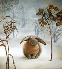 Схема вышивки «Зайка беленький»