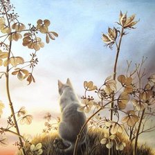 Схема вышивки «Опа!.. Мышь!»