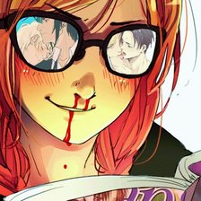 Схема вышивки «яойщица»