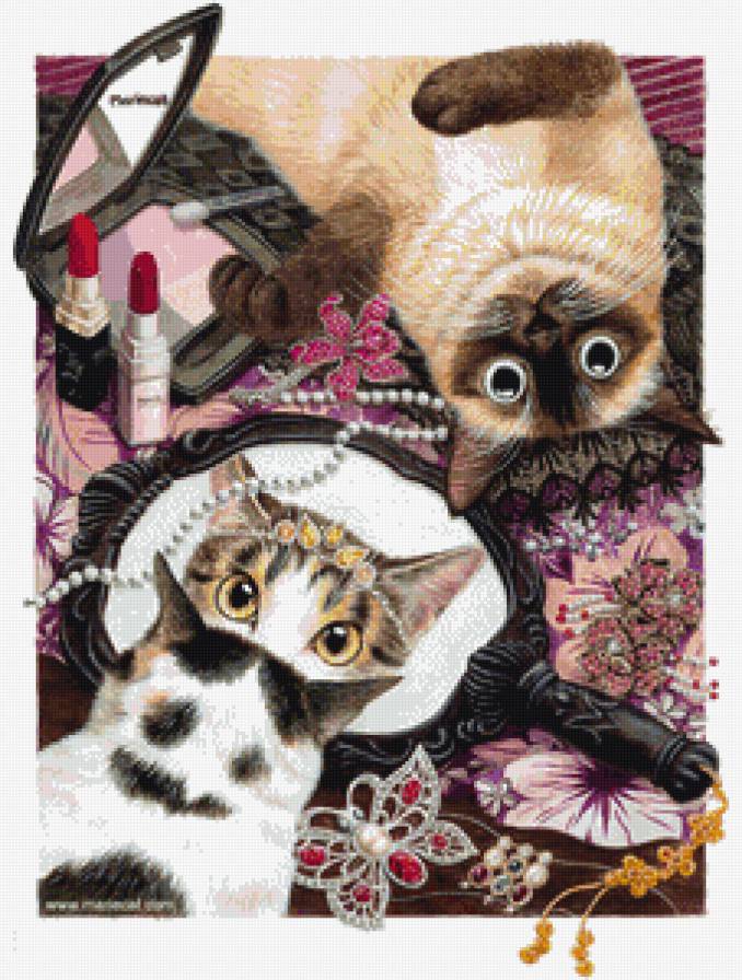 гламурные кошечки - котики, коты - предпросмотр