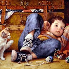 Схема вышивки «детские забавы»