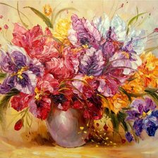 Схема вышивки «цветы»