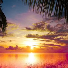 Схема вышивки «закат»