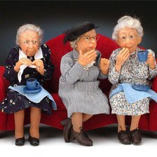 Схема вышивки «old ladies»