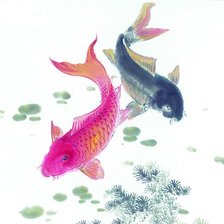 Схема вышивки «Рыбы»