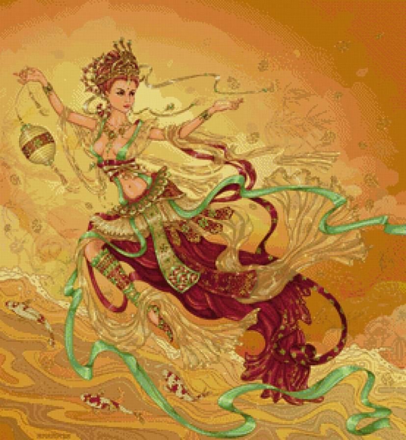 богиня - девушка, богиня, восток - предпросмотр