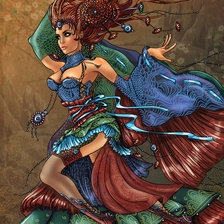 Схема вышивки «богиня»