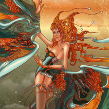 Схема вышивки «богиня»