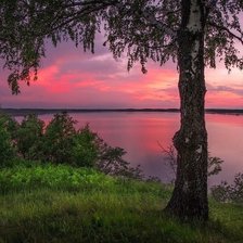 Схема вышивки «закат»