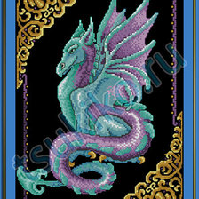 Схема вышивки «дракон»