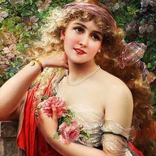 Схема вышивки «девушка»