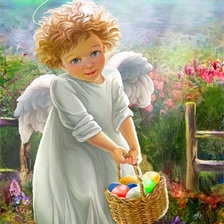 Схема вышивки «Ангелочек»