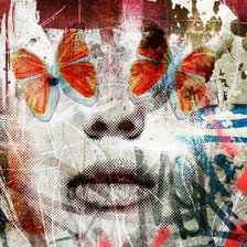 Схема вышивки «Девушка»