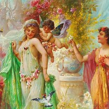 Схема вышивки «античность»