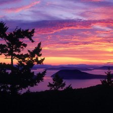 Схема вышивки «Закат»