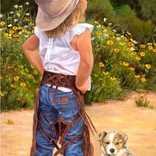 Схема вышивки «Dziewczynka»