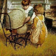 Схема вышивки «Dziewczynki»