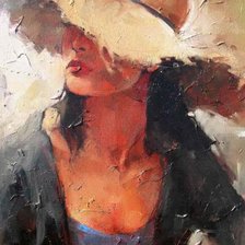 Схема вышивки «девушка»