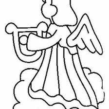 Схема вышивки «Ангел»