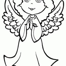 Схема вышивки «Ангел»