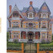 Схема вышивки «gold home»