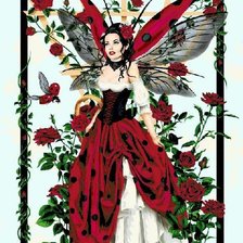 hada de las rosas rojas