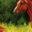 Предпросмотр схемы вышивки «лошади резвятся» (№822283)